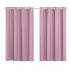 Cortina De Varão 2 Metros Rosa 2,80x1,60 Blecaute PVC Liso