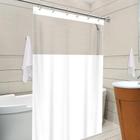 Cortina em PVC Para Box Antimofo Com Gancho 1,38x1,98 Branco