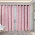 Cortina Em Tecido Jacquard 4,00 M X 2,70 M - Rosa