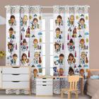 Cortina Estampada Infantil 3,00x2,20 Decoração, Quarto, Velocidade, Piloto, Corrida, Menino, Menina