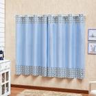 Cortina Estampada Quarto Criança 2 Metros Baby Azul Menino