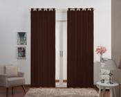 Cortina Filomena Oxford Sala/quarto 3,00 X 2,20 marrom