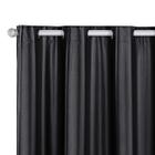 Cortina Folha Blackout Pvc 1,10M X 1,30M Uma Parte Preto