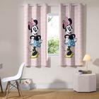 Cortina Infantil com Blackout PVC Minnie Logo Bella Janela 2,40x1,70