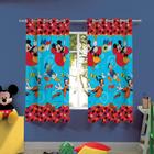 Cortina Infantil Mickey E Amigos 2,00M X 1,80M Lepper