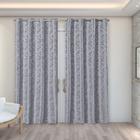 Cortina Jacquard 2,70m x 2,30m Veda Luz Decoração para Sala Quarto Janela Moderna