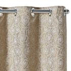 Cortina Jacquard Atenas Flowers 2,70 M X 1,60 M Branco