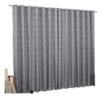 cortina jacquard em tecido semi blackout 4,00x2,50