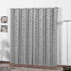 Cortina Jacquard Rafaela 2,80m x 2,30m Cinza