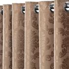 Cortina Jacquard Semi Blackout 2,20x1,80 Janela Sala E Quarto