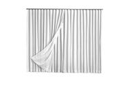 Cortina Microfibra Com Linho 2,80X2,80 Para Trilho Duplo