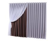 Cortina Moscou Tecido Blackout Com Voil/voal 5.00mts X 2,80mts Para Quarto e Sala
