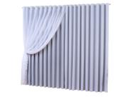 Cortina Moscou Tecido Blackout Com Voil/voal 7.00mts X 2,80mts Para Quarto e Sala