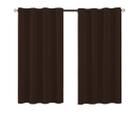 Cortina Oxford Para Quarto/Sala 2,20x1,40 Marrom - Feffo Cortinas