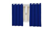 Cortina Oxford Tecido 2,00x1,40 sala/quarto - Azul Royal