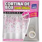 Cortina Para Box Com Ilhós ou Gancho Reforçado Lavável