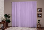 Cortina Para Decoração Sala Quarto 5,00X2,80 Lilas