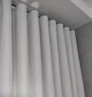 Cortina Para Porta Janela De Voil Linho Com Forro Blackout 100% Trilho Suíço Duplo 10,00x2,90