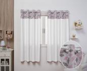 Cortina Para Quarto de Criança Menina Juvenil Rosa 2m x 1,40m