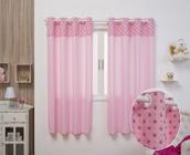 Cortina Para Quarto de Criança Menina Juvenil Rosa 2m x 1,80m - Casa Pedro