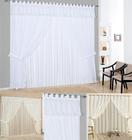 cortina para sala em voal com bandô 200 cm x 180 cm curtinas delicadas e lindas
