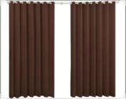 Cortina Para Sala ou Quarto Com Ilhos Com Bainha Poliester Charme