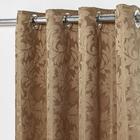 cortina para sala quarto em tecido jacquard 3,00x2,80