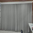 Cortina Para Sala Voil Linho Com Forro Blecaut Wave Trilho Suíço Sob Medida 4,00x2,60