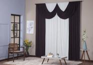Cortina Paris 2,00 x 1,60 com Bando Sala Quarto Malha Gel Varão Simples
