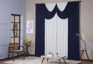 Cortina Paris 5,00 x 2,80 com Bando Sala Quarto Porta Balcão Malha Gel Varão Simples - Ametista Decorações