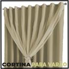 cortina pé direito blackout Lisboa 5,50 x 3,80 varão preto