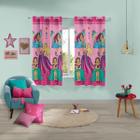 Cortina Quarto Infantil Menina 2,00 X 1,80 Barbie Lepper