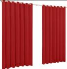 Cortina Roma Microfibra 4,00M X 2,20M Para Sala Vermelho