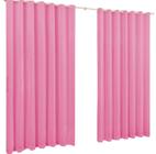 Cortina Roma Top Casa Microfibra Rosa 3,00X2,20M