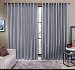 Cortina rustica paris semi blackout flame 6,00x (2,30 ate 2,60 altura )