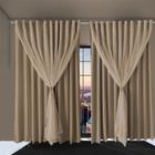 Cortina Sala E Quarto 5,50x4,30 Tecido blackout Ana branco