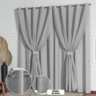 Cortina Sala Quarto Linho Flame 2,80 Largura X 2,50 Altura