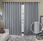 Cortina Semi Blackout Tecido Rustico 3,00x2,40 Varão Simples Sala E Quarto