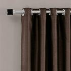 Cortina Semi Blecaute Tecido 3.00m x 2.30m Blend Cacau Bella Janela