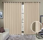 Cortina Tecido Rustico 4,00x2,30 Semi Blackout Sala e Quarto Varias Cores