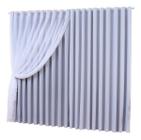 cortina voal com forro em blackout cinza claro 5,00x2,80
