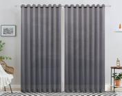 Cortina Voil trabalhado cross 9,00 x 2,40 sem forro Sala/Quarto