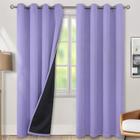 Cortinas BGment com isolamento térmico 100% Blackout 132x213cm Lavanda