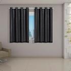 Cortinas Blackout Com Tecido Voil Xadrez Cores 2,00m x 1,40m Veda Luz 100%