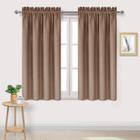 Cortinas Blackout DWCN com isolamento térmico 42x45cm Khaki 2 painéis