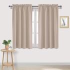 Cortinas Blackout DWCN com isolamento térmico Camel 132x137cm 2 painéis