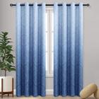 Cortinas Blackout DWCN Ombre Damask Pattern 132x244cm (2 painéis)