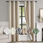 Cortinas Blackout Jinchan Linen 100% Blackout 213x198cm Bege