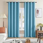 Cortinas Blackout Rutterllow com isolamento térmico azul azul-petróleo