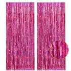 Cortinas de franja PIGETALE Pink Metallic Tinsel Foil x2 1m x 2